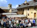 Groupe devant l’abbaye de Boscodon
